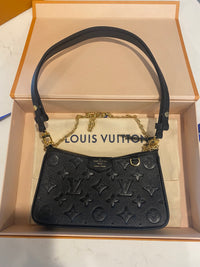 Louis Vuitton Easy Pouch On Strap Handbag Black