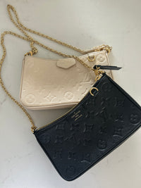 Louis Vuitton Easy Pouch On Strap Handbag Black