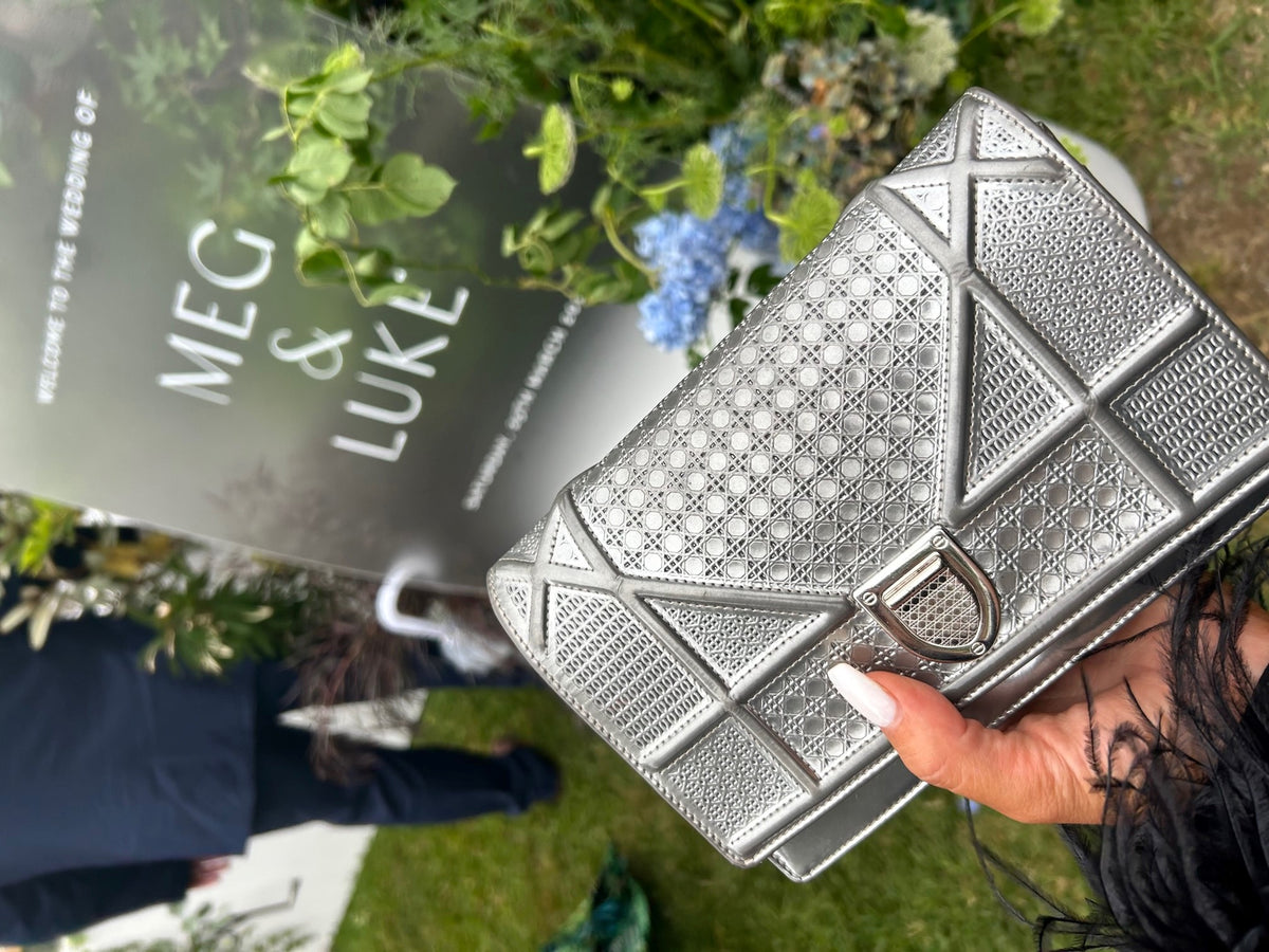 Dior Diorama Silver Handbag