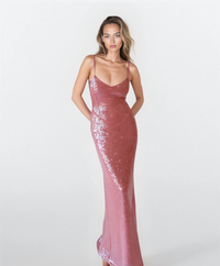 New Romantics Andy Diamond Bodice Maxi Dress in Calypso