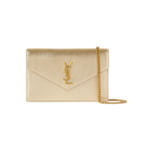 Ysl gold clutch hotsell