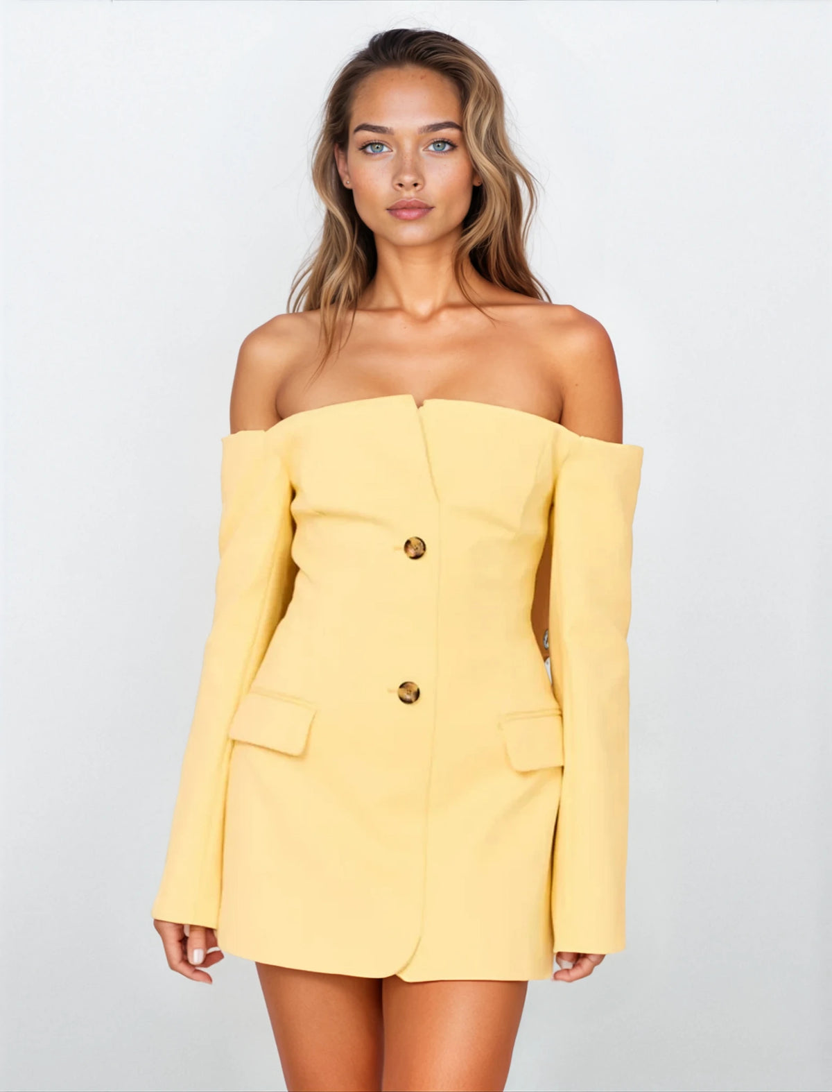 Sir The Label Sandrine Tailored mini - Limone