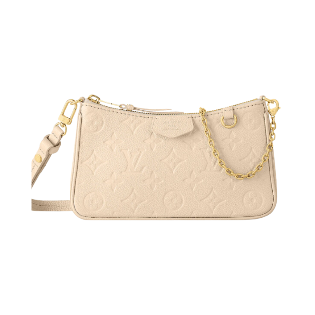 Louis Vuitton Easy Pouch On Strap Handbag - Nude