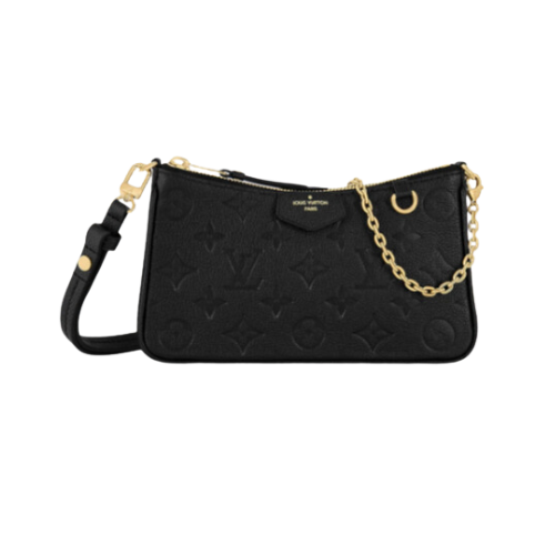 Louis Vuitton Easy Pouch On Strap Handbag Black