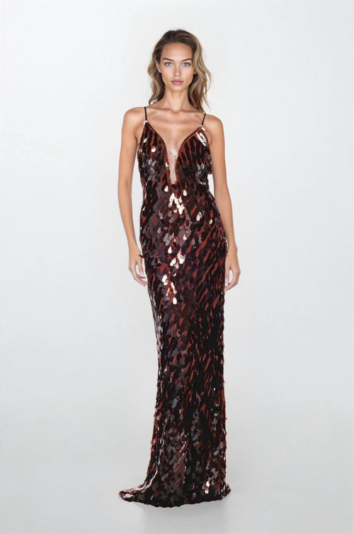 Misha THE 'SAPPHIRE' SEQUIN DRESS - Fig