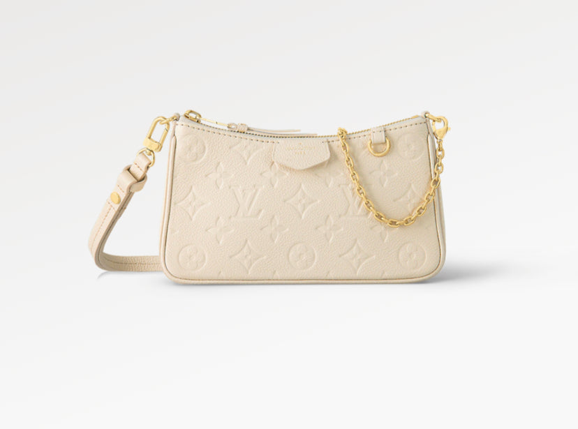Louis Vuitton Easy Pouch On Strap Handbag - Nude