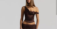 Natalie Rolt Posy Top & Evelyn Skirt Espresso