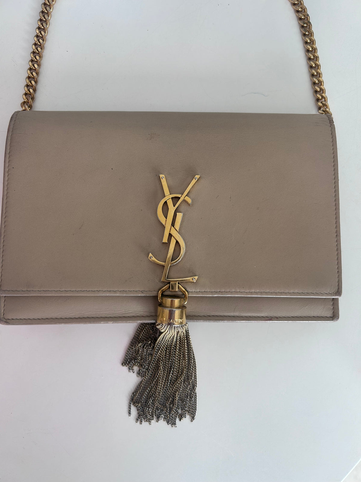 YSL Kate Tassel Handbag Nude - FOR SALE