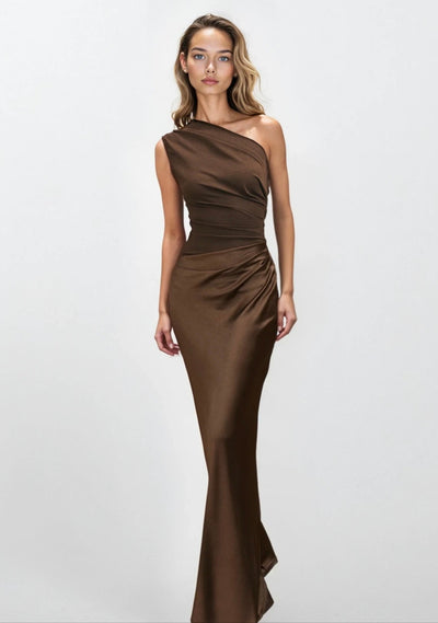 New Romantics Andy Diamond Bodice Maxi Dress in Pink Calypso