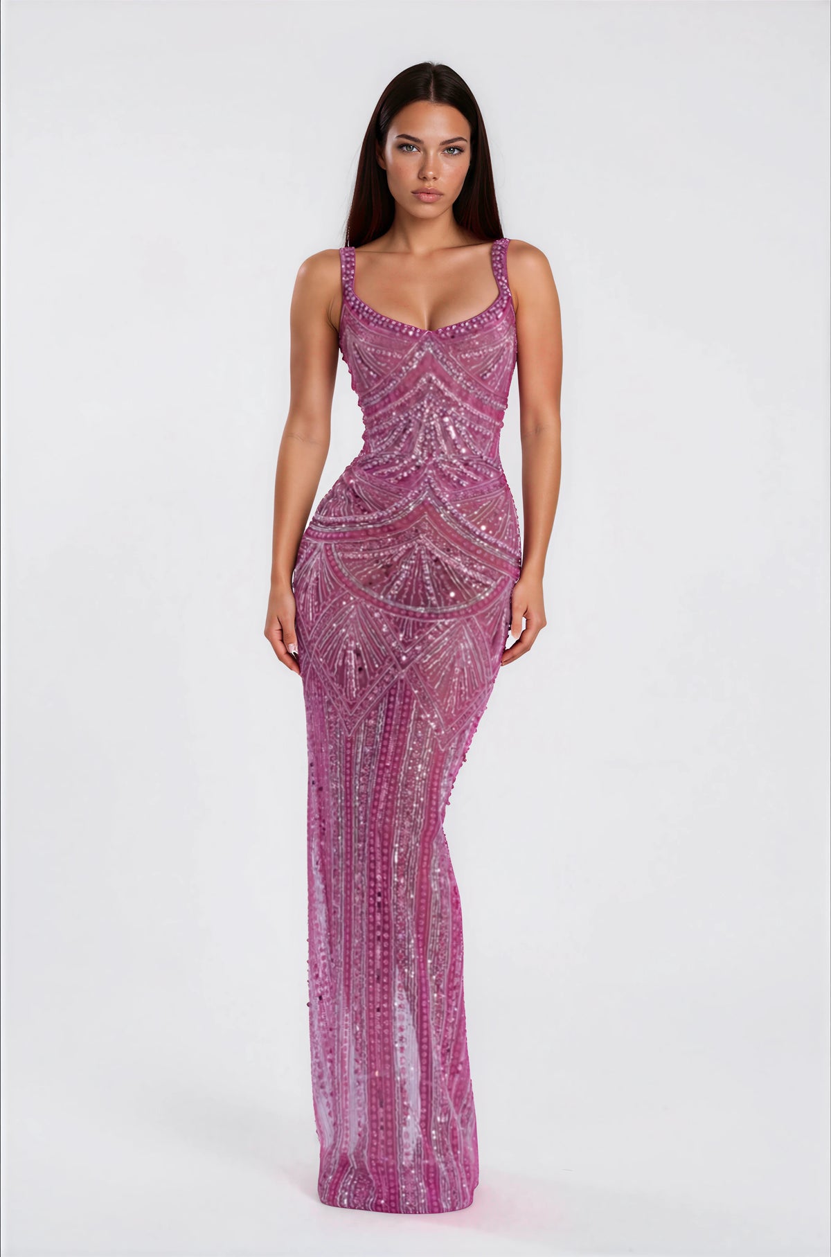 Albina Dyla Couture Gown - Blush Gown - Pink