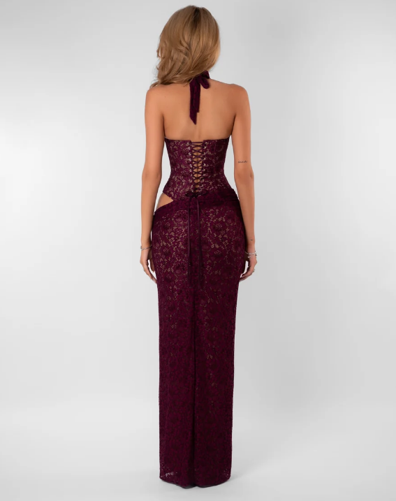 Fenity Veronica Dress - Burgundy