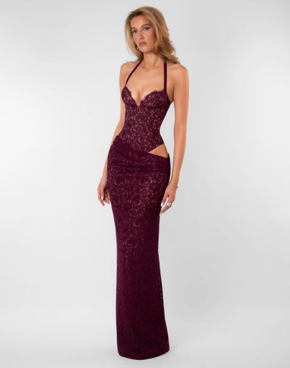 Fenity Veronica Dress - Burgundy