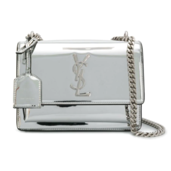 YSL Sunset Handbag Silver