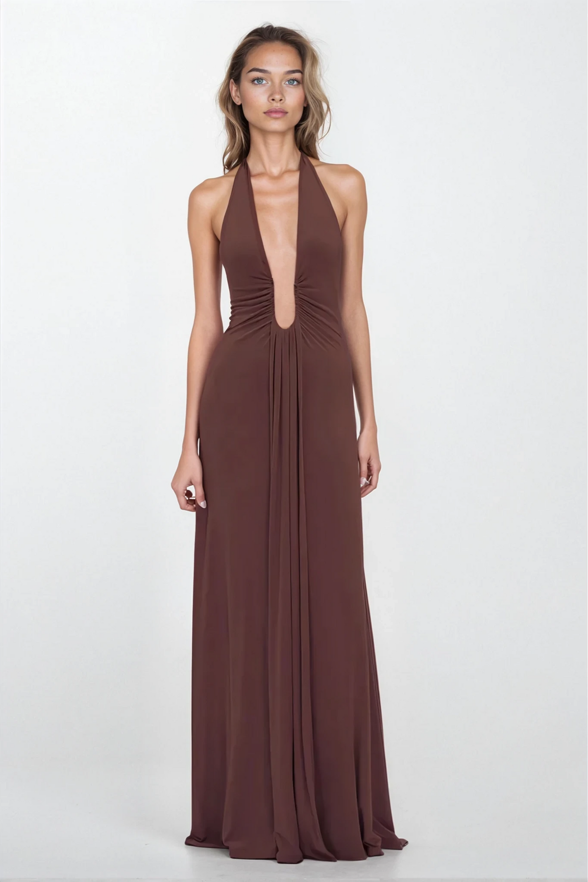 Misha Jennifer Cupro Maxi Dress - Cedar