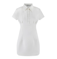 Odd Muse Collared Mini Dress | White