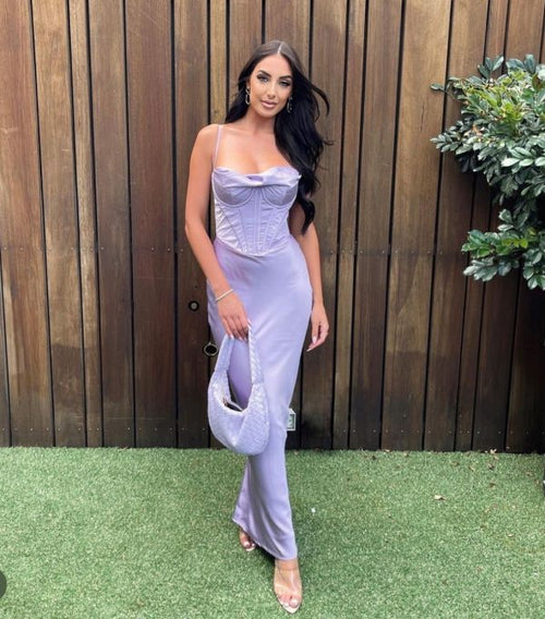 House Of CB Charmaine Corset Maxi Lavendar – THE DESIGNER HIRE SPOT