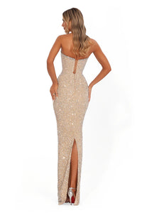 Albina Dyla Starlight strapless gown