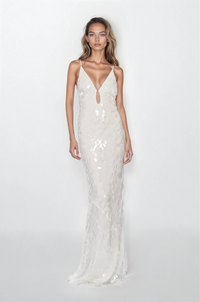 Misha THE 'SAPPHIRE' SEQUIN DRESS - Ivory
