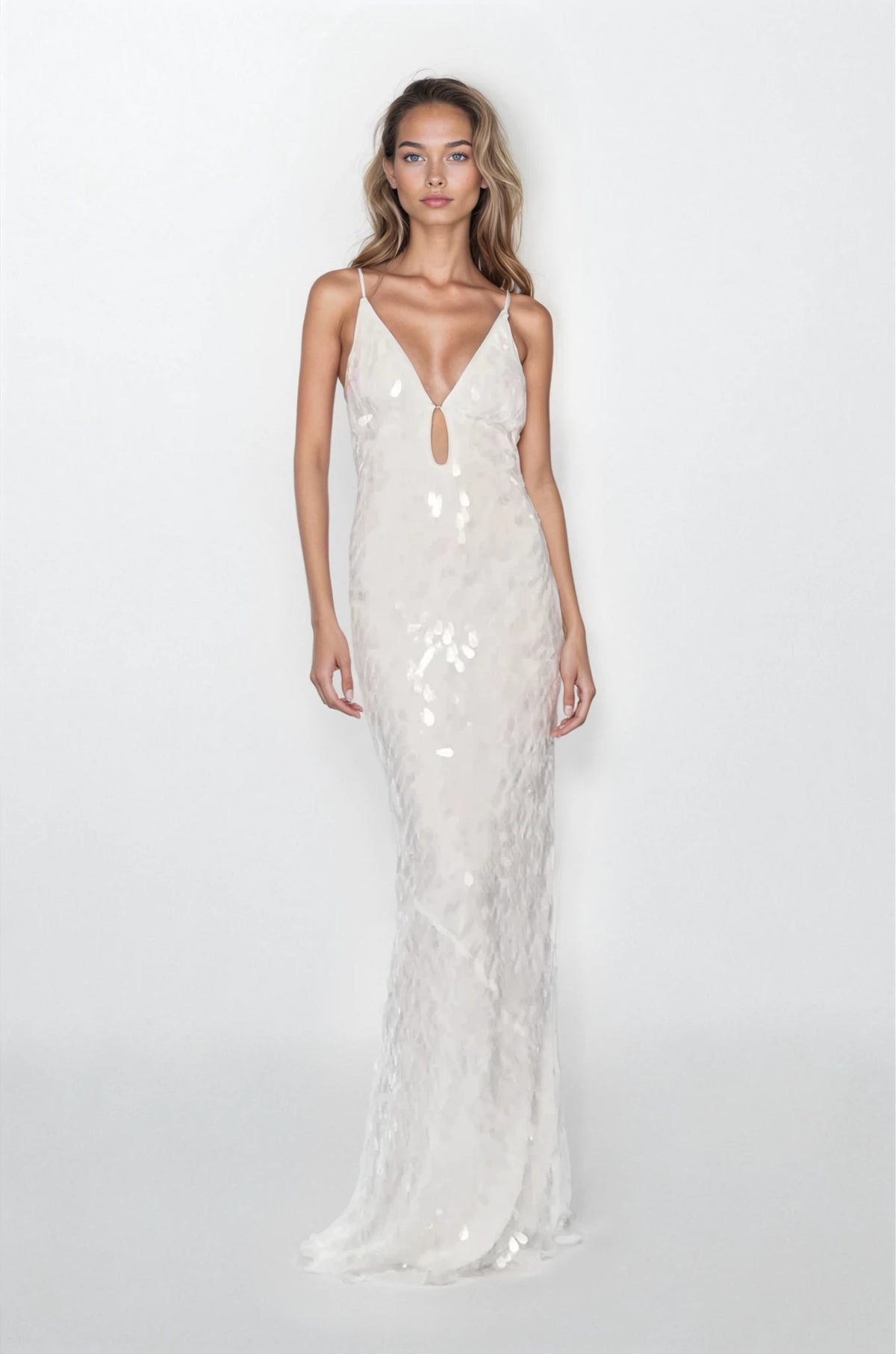 Misha THE 'SAPPHIRE' SEQUIN DRESS - Ivory