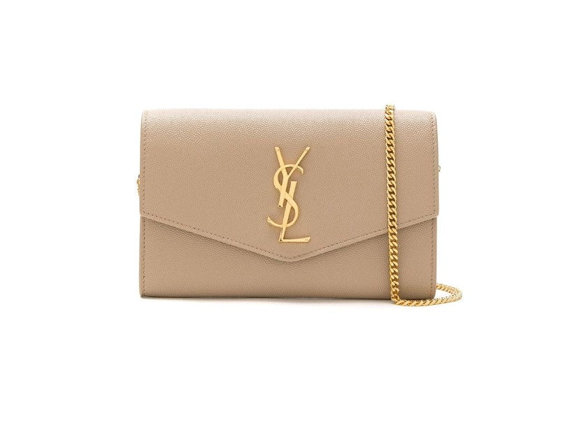 YSL Uptown Envelope Bag - Nude